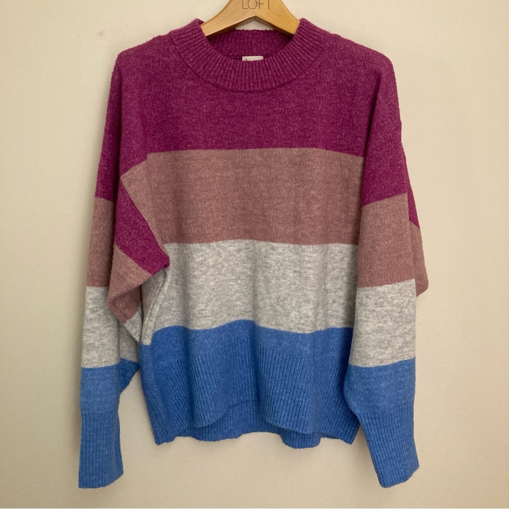 a new day Multicolor Striped Sweater Size Small